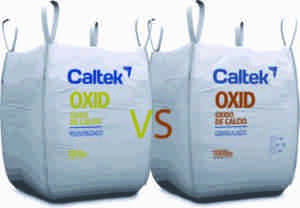 Cal Viva Granulada y Cal Viva Pulverizada 10 vs caltek